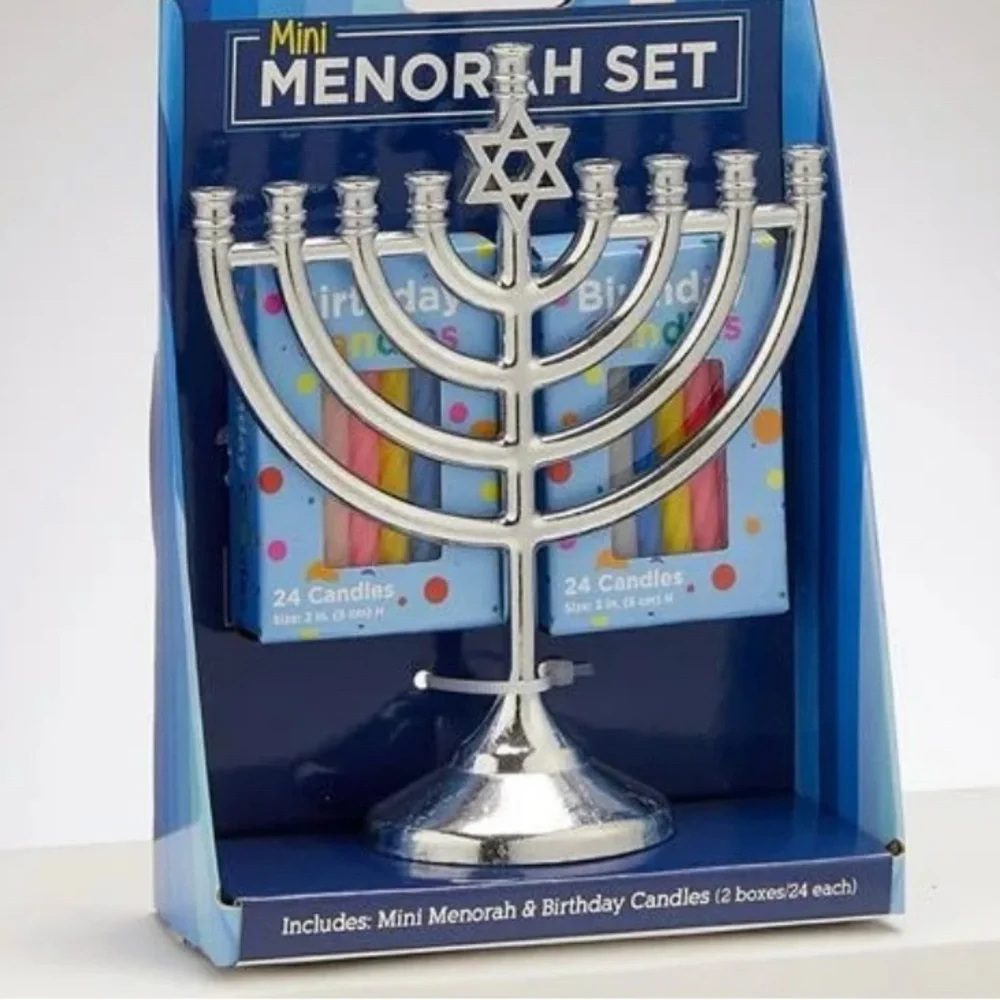 Menorah Set with Candles